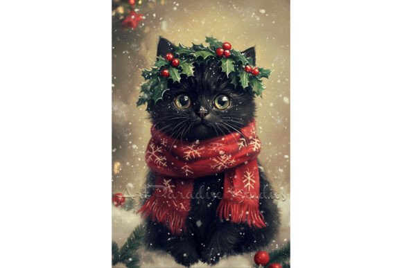 Christmas Black Cat Illustrations: A Brand Review
