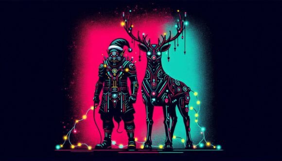 Cyberpunk Christmas Glow Illustrations Review
