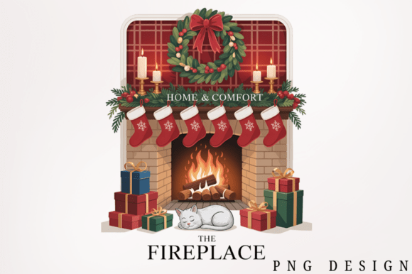 Fireplace Christmas Tarot Card Clipart P Review