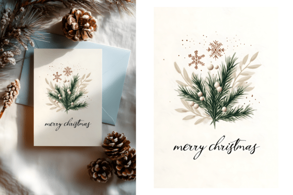 Merry Christmas Minimalist Design: Illustrations Review