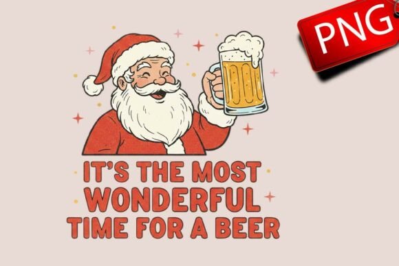 Retro Funny Santa SVG: Festive Illustrations