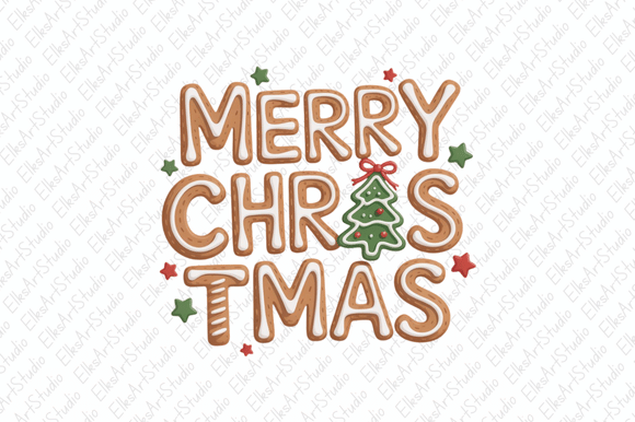 Retro Gingerbread Christmas Png: Illustrations Review