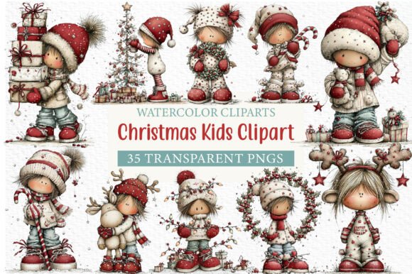 Review: Christmas Kids Clipart Bundle for Embroidery