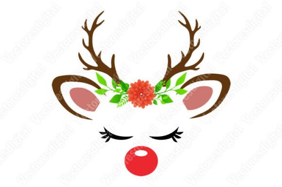 Review: Christmas Reindeer with Flowers Vector I for Illustrations