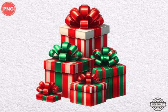 Review: Watercolor Christmas Gift Box Clipart PN