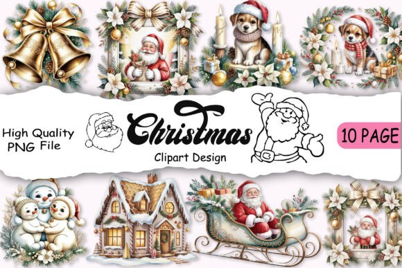 Reviewing Christmas Clipart Design Bundle Illustrations