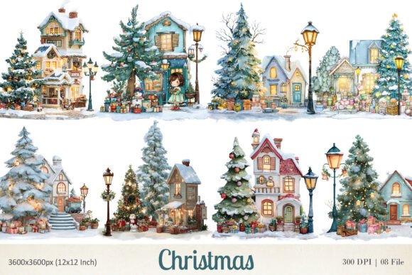 Snowy Christmas House PNG Clipart: Illustrations Review