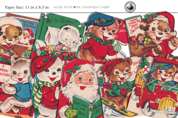 Vintage Christmas Cards: Timeless Illustrations