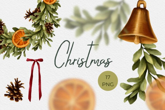 Watercolor Christmas Clipart and Pattern Review